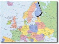 Finland liegt in Nordeuropa